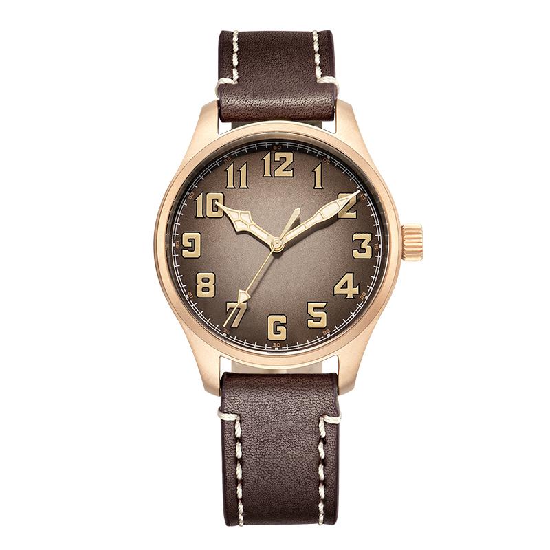 42mm Bronze Pilot NH38 Automatic Mechanical Watch B2006B