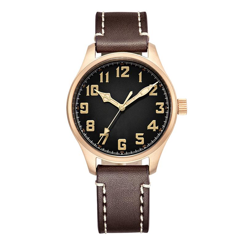 42mm Bronze Pilot NH38 Automatic Mechanical Watch B2006B