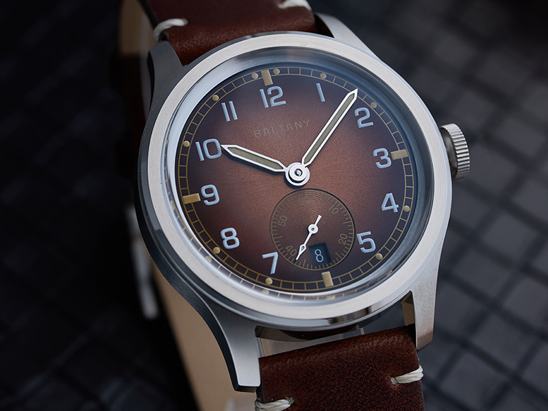 Baltany Retro 39mm Dirty Dozen Date Field Watch S2081
