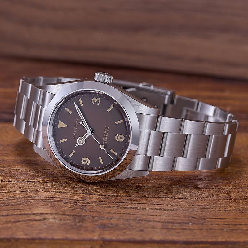 Baltany Retro 36mm Explorer Homage Watch S4066AB