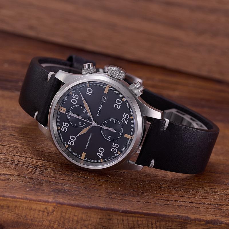 Baltany Military Solar-powered Pilot Chronograph S6070