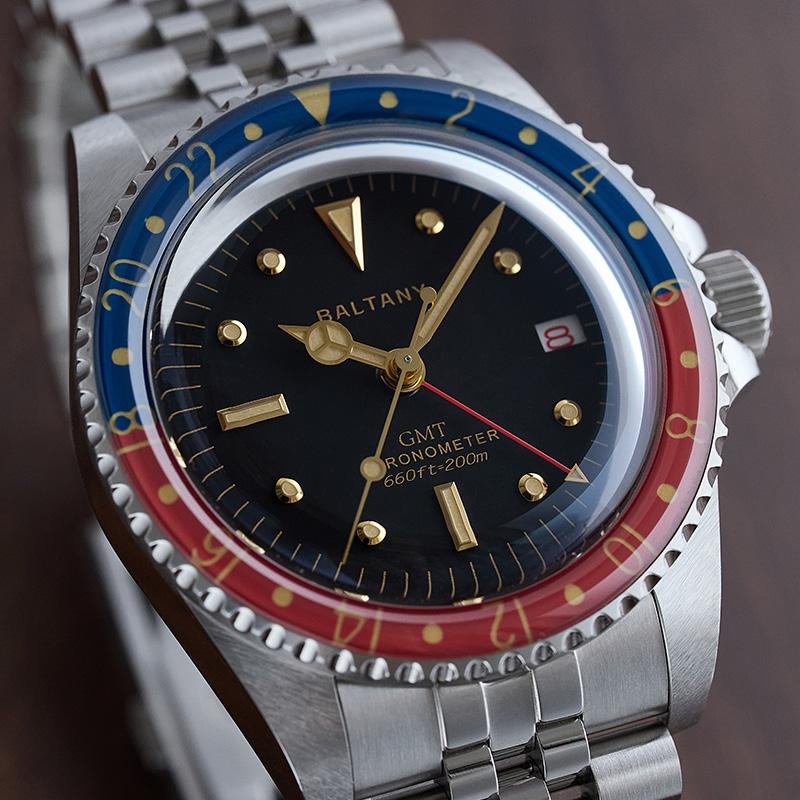Baltany 1957s GMT Master Homage Vintage Watch Replacement S6074