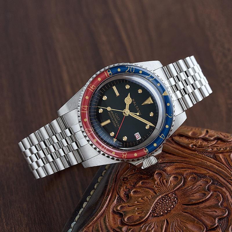 Baltany 1957s GMT Master Homage Vintage Watch Replacement S6074