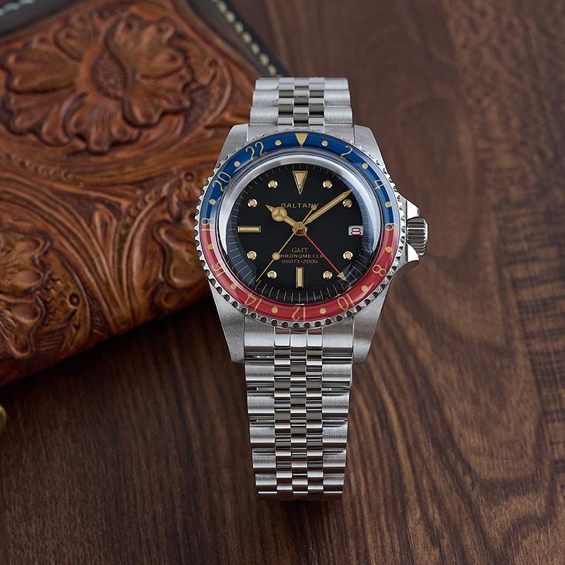 Baltany 1957s GMT Master Homage Vintage Watch Replacement S6074